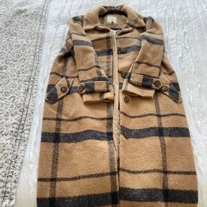 Long plaid coat